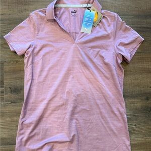 NWT Puma Women's Light Purple Short Sleeve Top